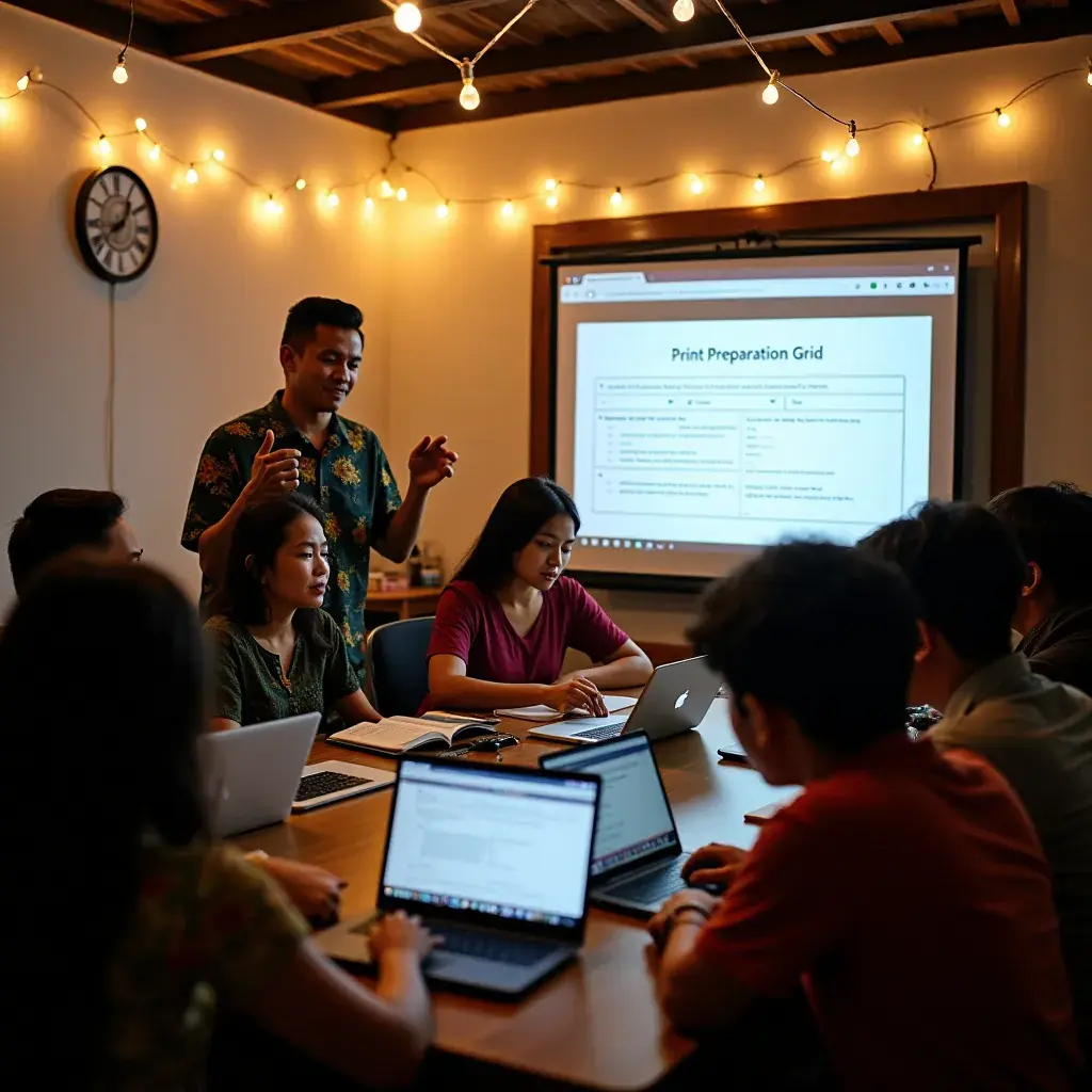 Modern office workspace